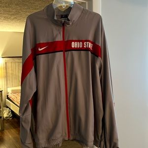 2XL game jacket, pewter, Ohio State Buckeyes lightweight. Never worn, brand new